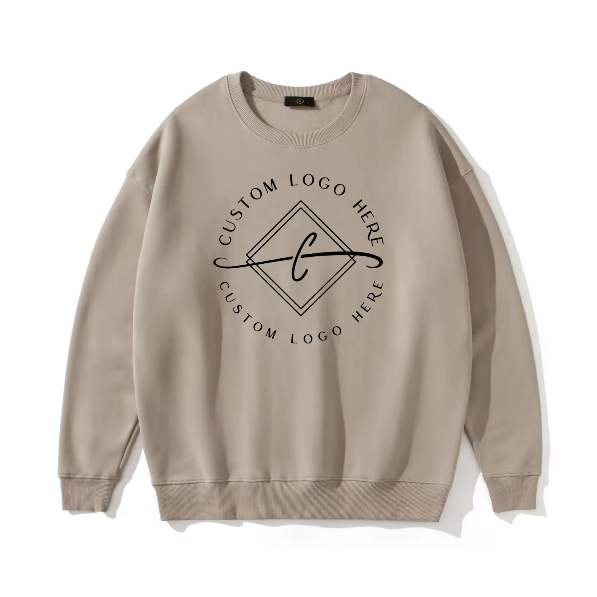 Crew Neck Unisex Hoodies Custom Men Sweatshirts Wholesale Custom Logo Printing Embroidery Oversize Fashion Style Men Clothing