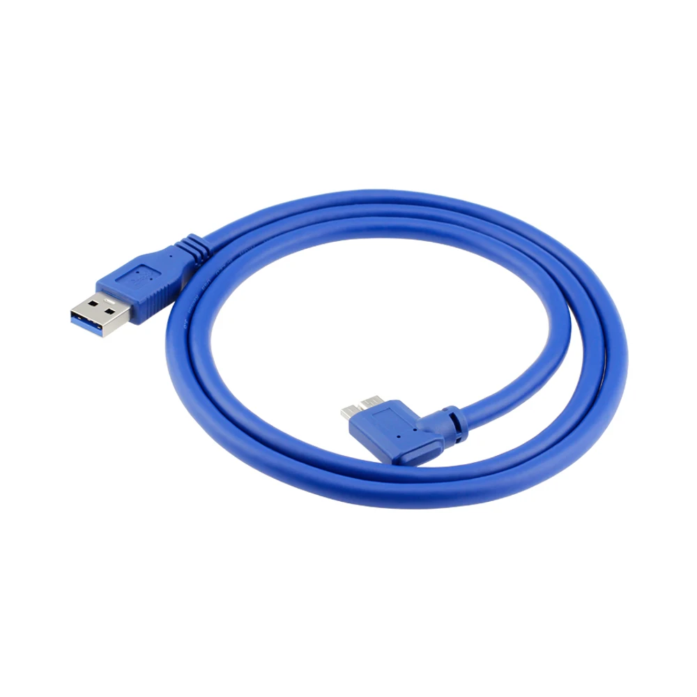 USB 3.0 AM TO MicroB 90 degrees bend Date Cable factory wholesale