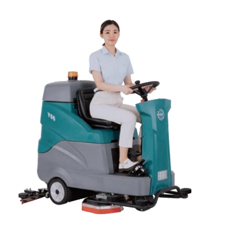 Factory direct sales touch driving type automatic floor cleaning machine Spray water to dry workshop factory hotel general