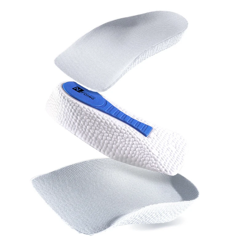 EVA Soft Comfort Shock Absorbing Half Height Increase Insole Arch Support Invisible Height Increase Heel Pad Cushion For Shoe