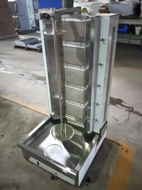 Kebab 5 burner Rotating meat Doner gas shawarma chicken toaster
