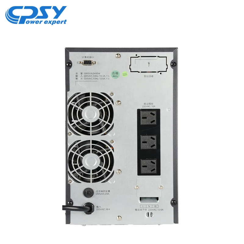 Single Phase High Frequency Online Tower UPS with 0.8 0.9 Power Factor 3Kva portable power station ups