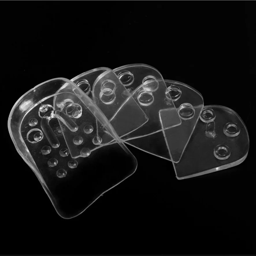 Hot Selling Height Increase Insole Men Women Invisible Half Shoe Lift 5 Layer 1.2 Inch Adjustable Taller Silicone Foot Pads