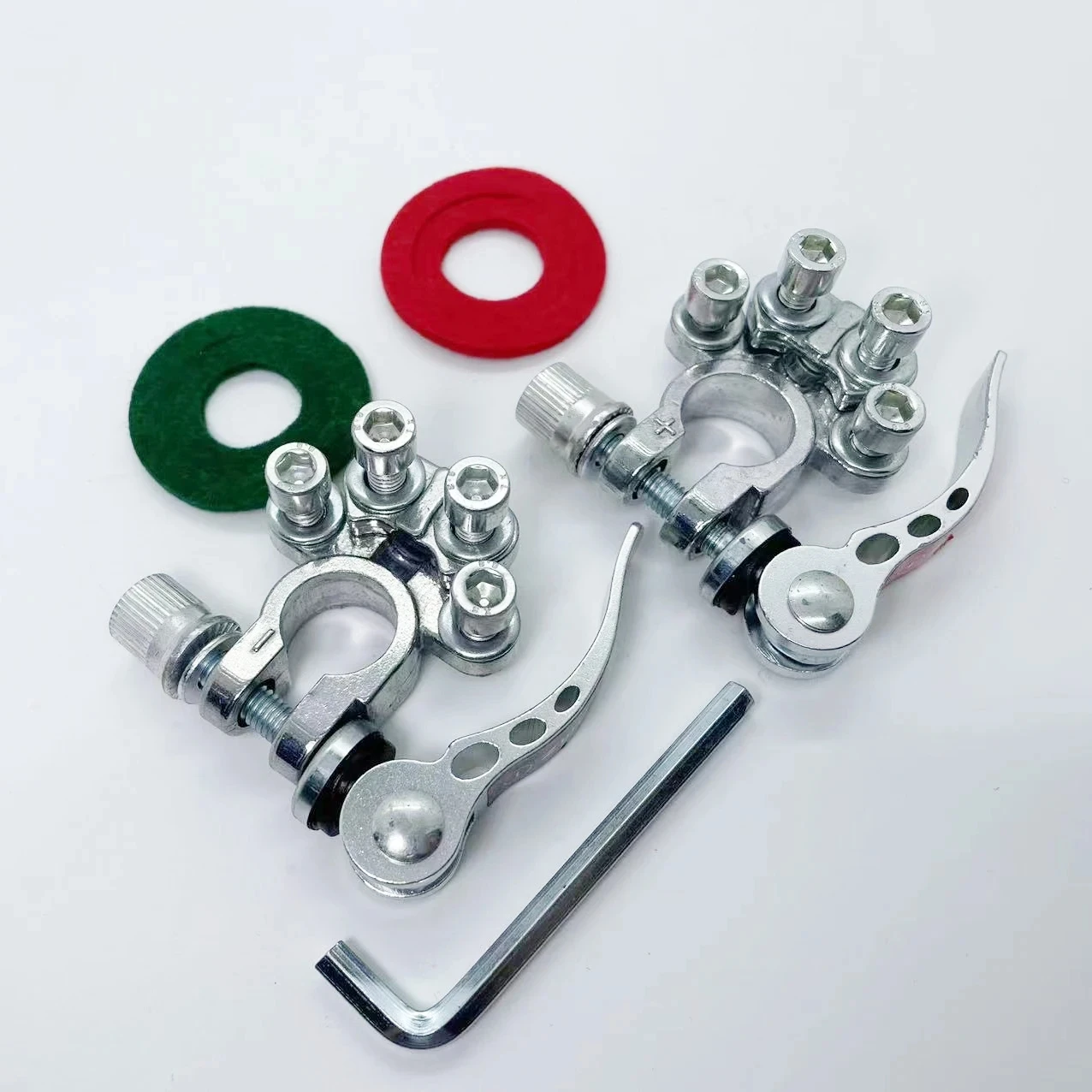 Car Battery Terminal Connectors  1 pair Quick Release Disconnect Battery Terminals Positive Negative Battery Cable Ends for Cars