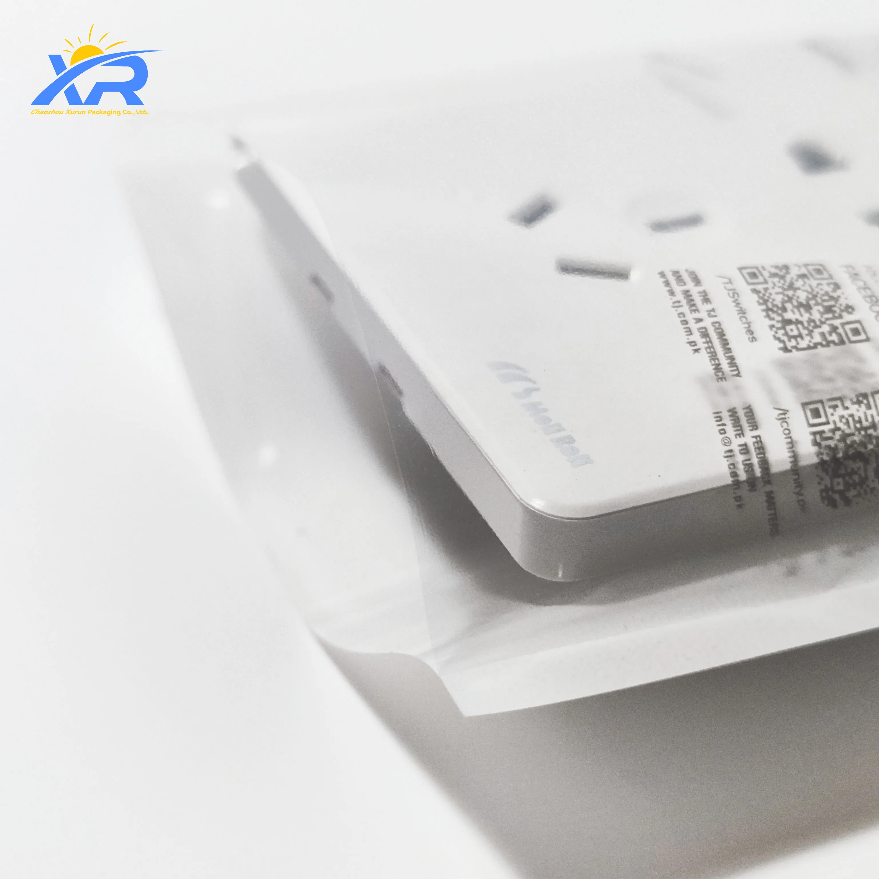 Customized 3 Side Seal Bag Plastic Package Bag for Socks Packaging USB Charging Cable Packaging Bags