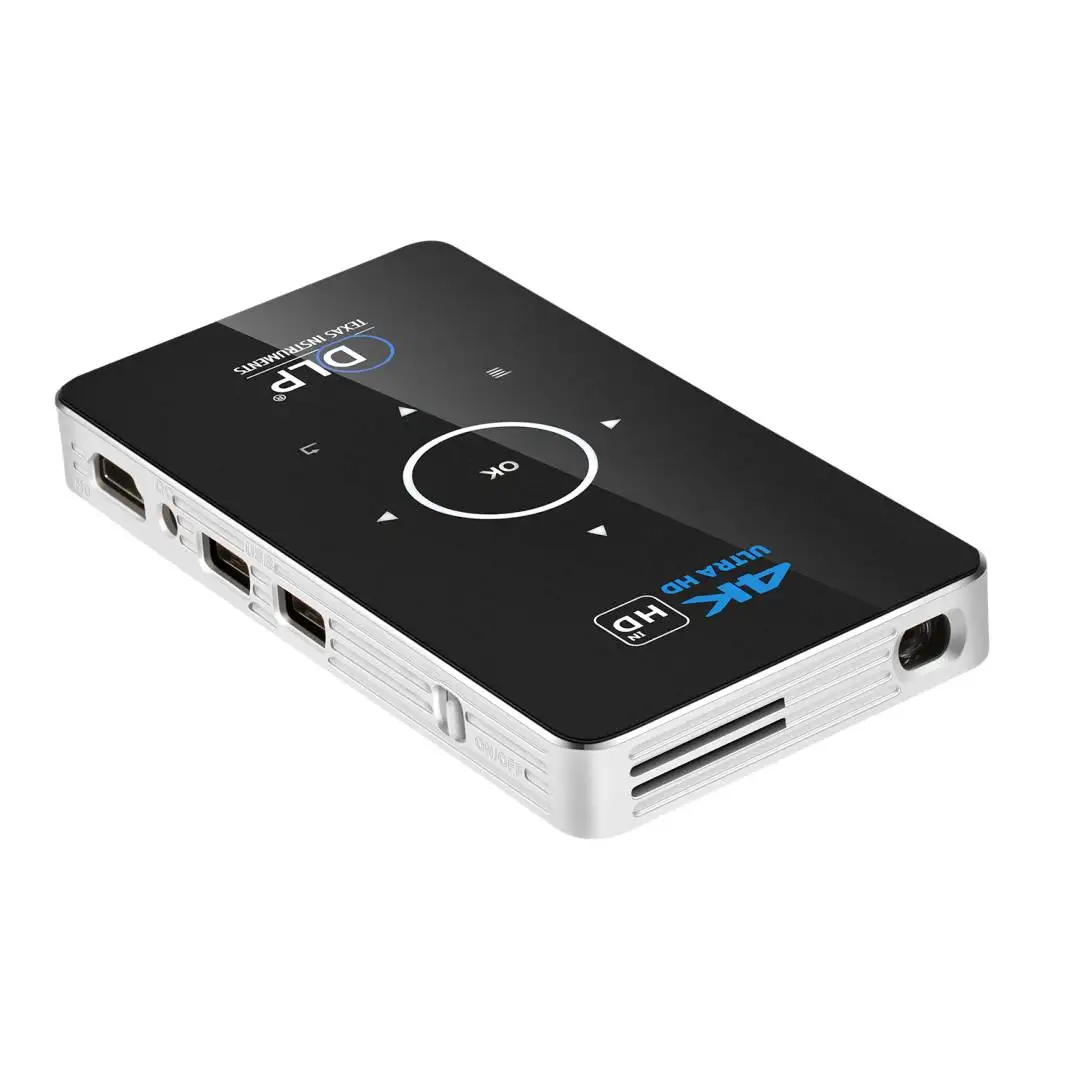 C6 Лидер продаж 2G 32G Android 9,0 dlp Hd умный проектор, светодиодный домашний мини-проектор