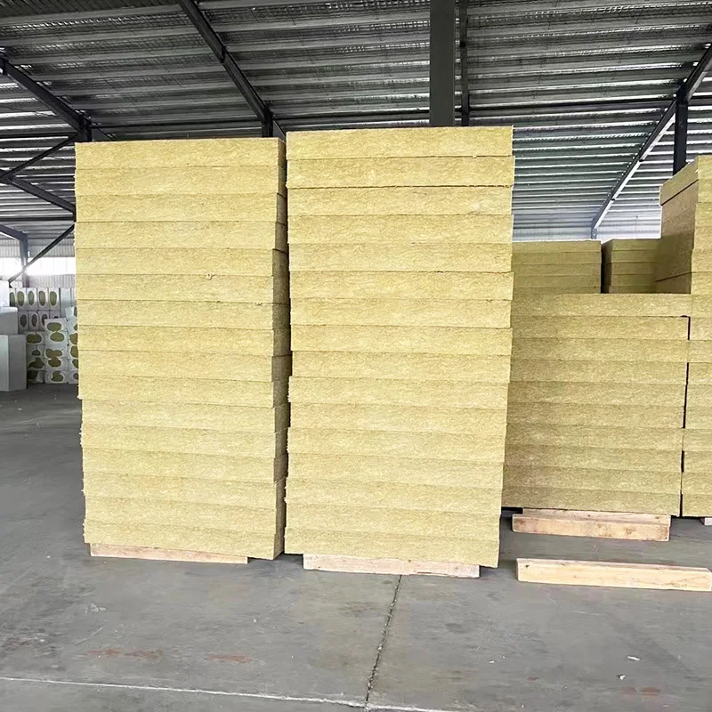 Fire resistant rock wool panel insulation materials board rock wool sandwich panels insulation plant mineral wool