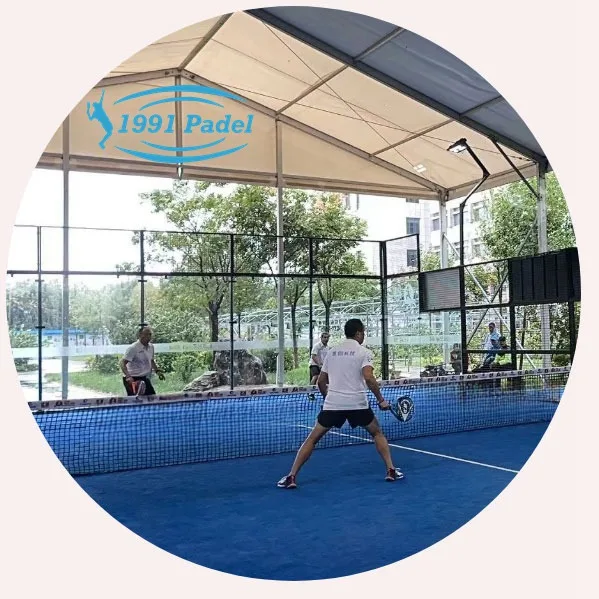 2024 New Design Paddle Tennis Court Cover Equipment Factory Price Outdoor Padel Court Roof