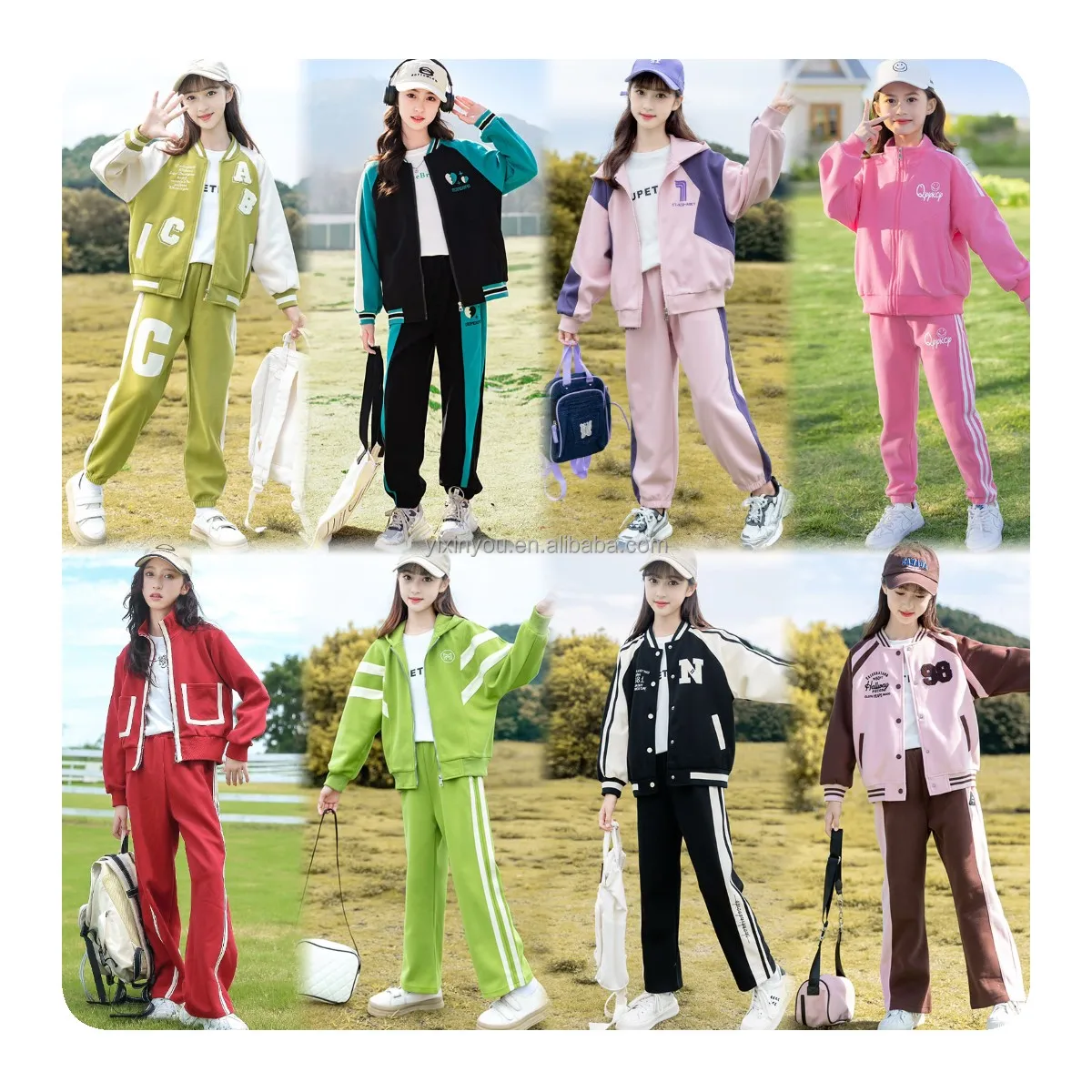 Dress Teenage Girls Clothing 13 -14 Yes Baseball Jacket+trousers Autumn Summer 2 Piece Girls Sets Clothing Boutique