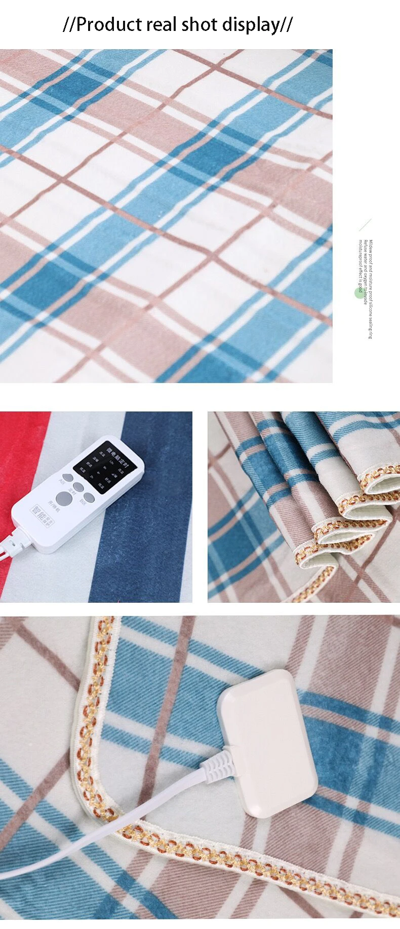 Electric Blanket Intelligent Switch 9 Temperature Control Switch 3 Heated Throw Blanket 220 Volt 120 Watt