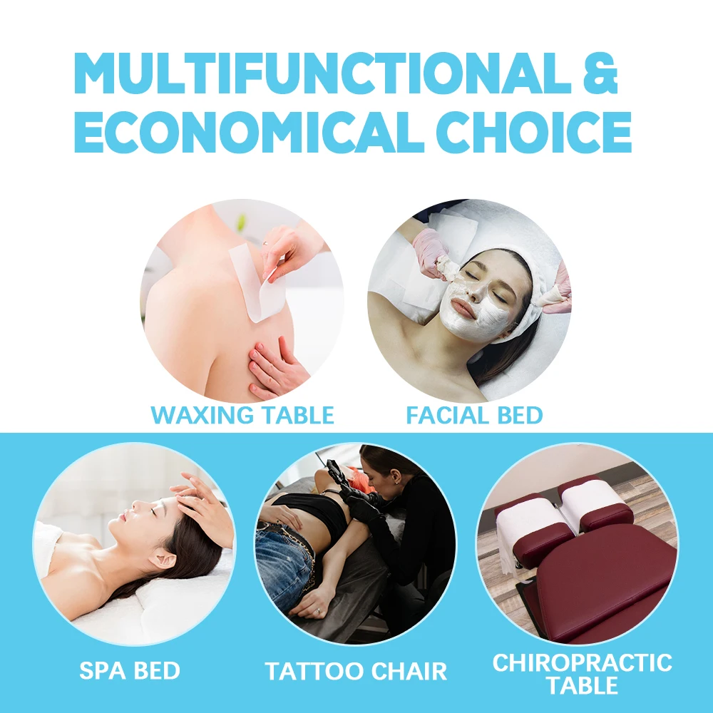 Massage non woven pp soft plastic elastic fitted sheet disposable black tattoo table cover for black stretcher