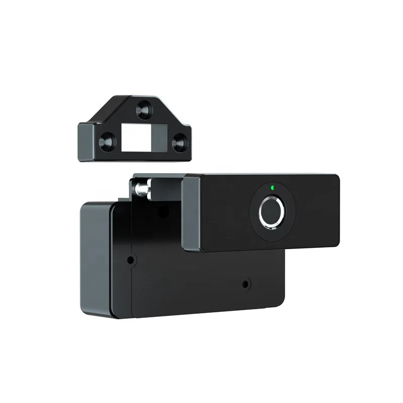 Keyless Electronic Fingerprint Wooden Drawer Desk Locker Lock For Office