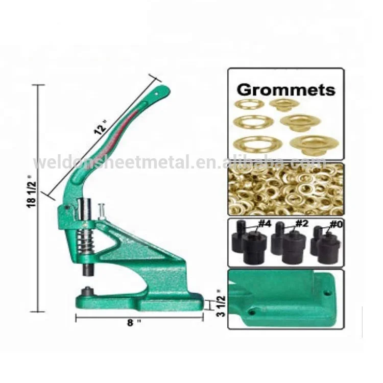 WELDON High Quality Eyelet Hand Press Punching Machine For Curtain Rivet Eyelet Grommets