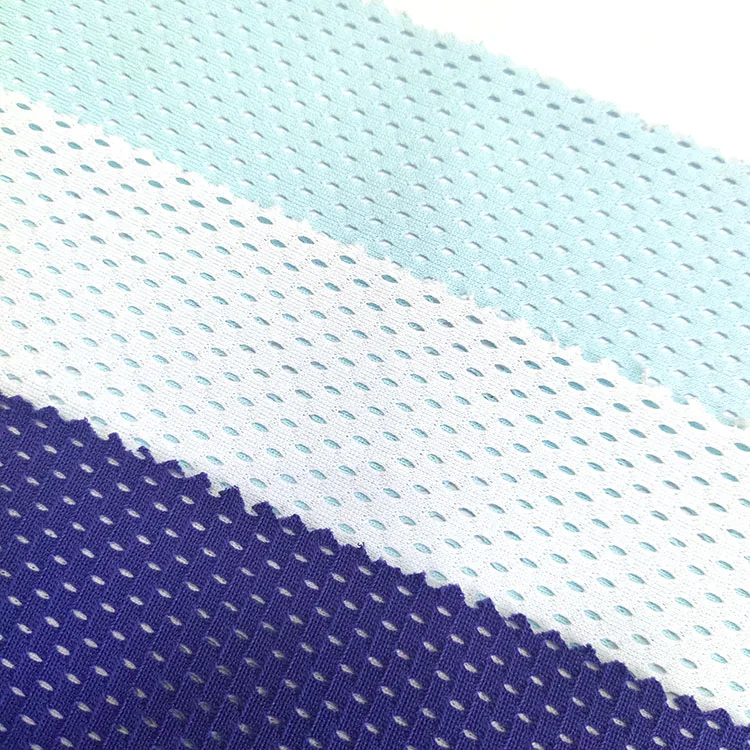
Popular open hole mesh fabric 100% polyester knit fabric sports 