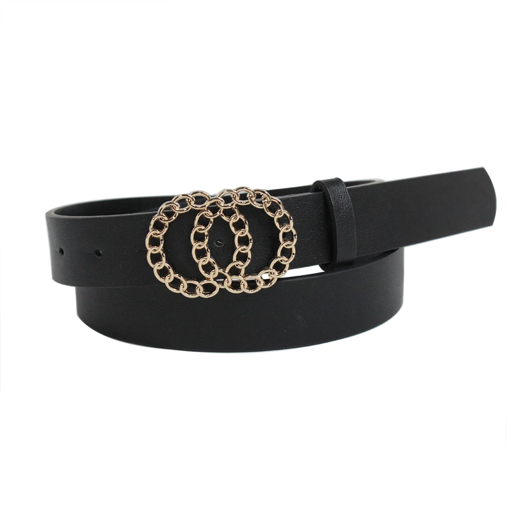 luxury brand custom pu leather women belts designs famous brands gold metal belt womens dress belts