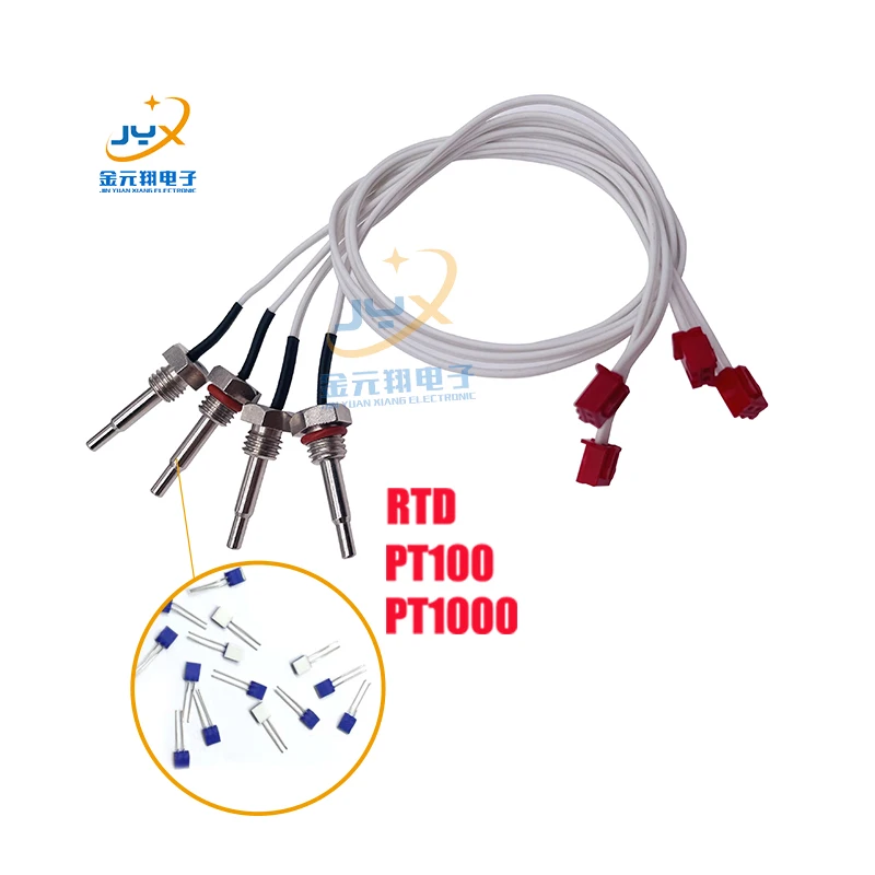 Stainless steel probe 3 wire pt100  pt1000 PT 100 temperature  sensor