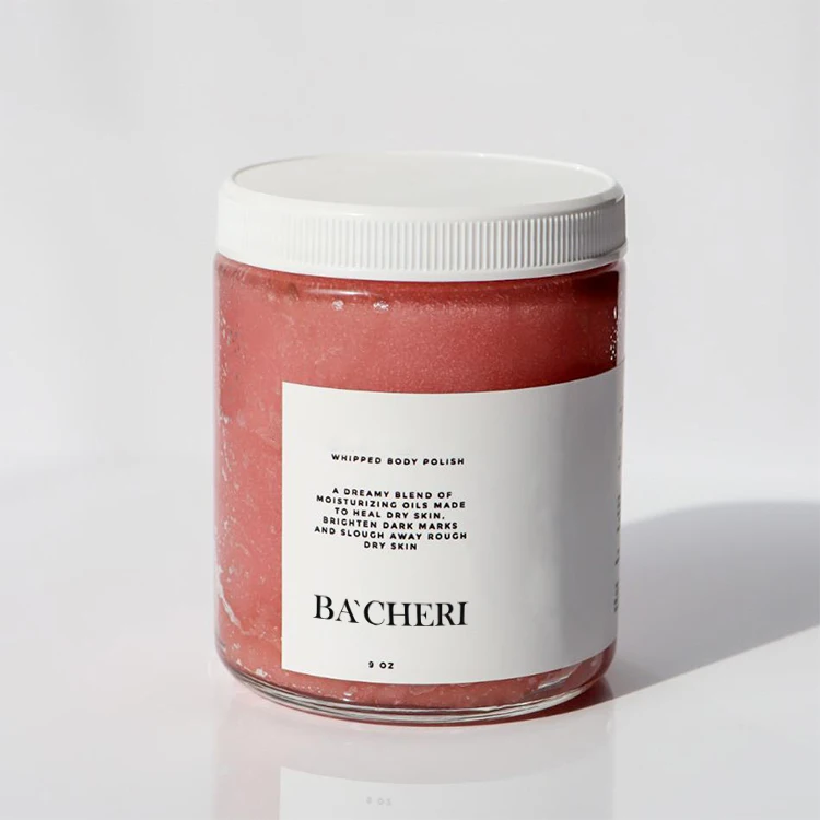 Kangrong OEM ODM Skin Care Body Care fruit flavor moisturizing brightening vitamin C whipped body polish body scrub