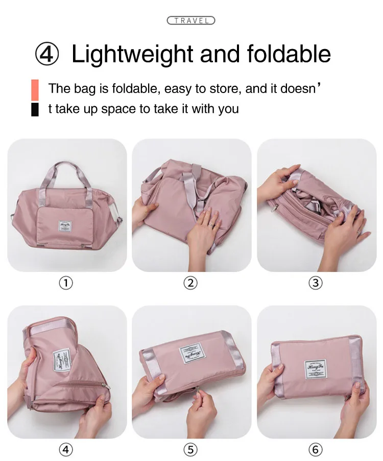 vietnam supplier custom large capacity storage carrying gym bags for women foldable hand luggage travel bag