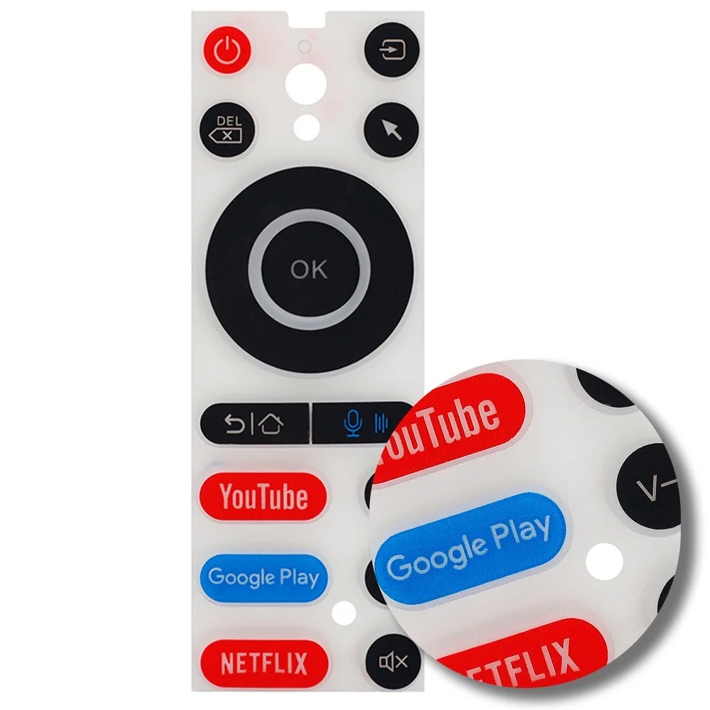 custom Various types of silicone buttons design silicone rubber keyboard membrane switch keypad