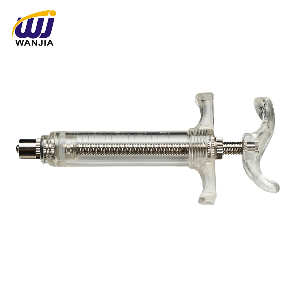Adjustable TPX Veterinary Plastic Syringe for Livestock Injection Efficient Use for Animals