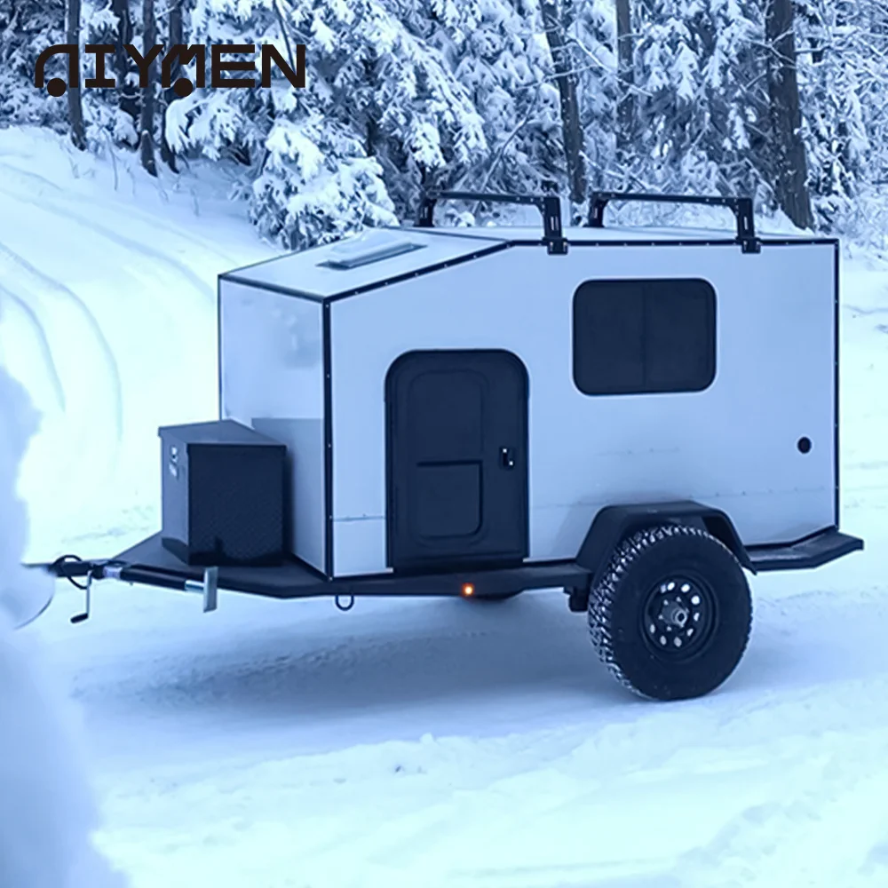 Новинка Китай автофургон RV легкий Сверхлегкий мини 4x4 внедорожный прицеп с системой отопления для продажи