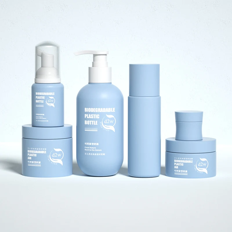 Custom biodegradable bottle engraved lotion biodegradable shampoo bottle  pump eco friendly cosmetic container jar bottle