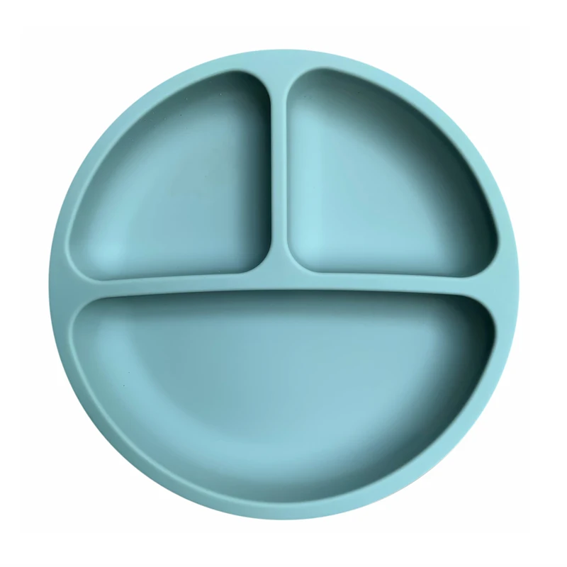 unique products 2023 hot selling food grade silicone kids plate food plate for baby