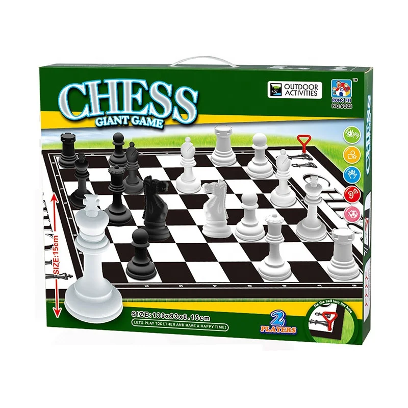 indoor family interactive intelligent games set foldable big size chess board mat for children