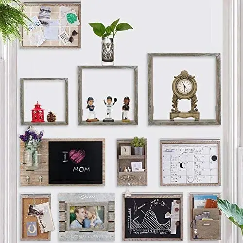 Hot sale wooden home decor modern mount shelf floating wall shelf