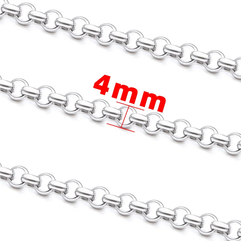 Custom/Stock Small Ring Link Stainless Steel Chain DIY Jewelry Making Accessories Findings for Necklace