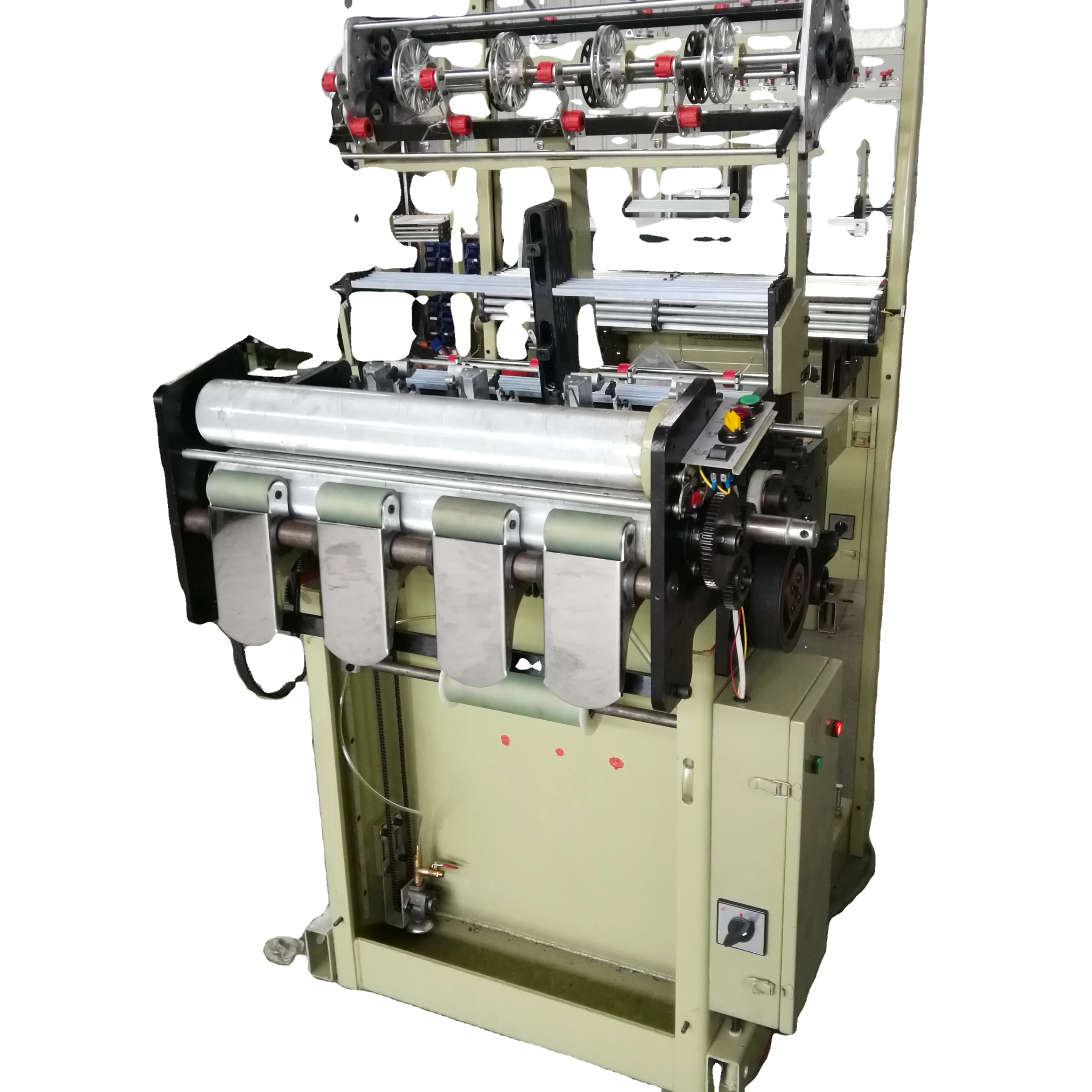 4 tapes, 80 reed width needle loom machine Low price high speed shuttleless elastic band needle loom machine