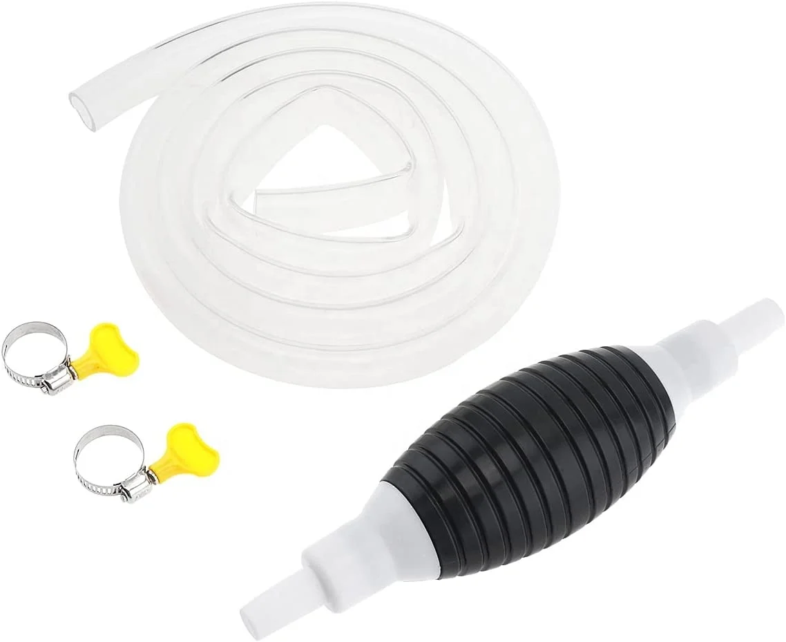 For Car Motorcycle Siphon Hand Pump Portable Manual Liquid Oil Transfer Syphon Suction Water Siphon Transfer Pump