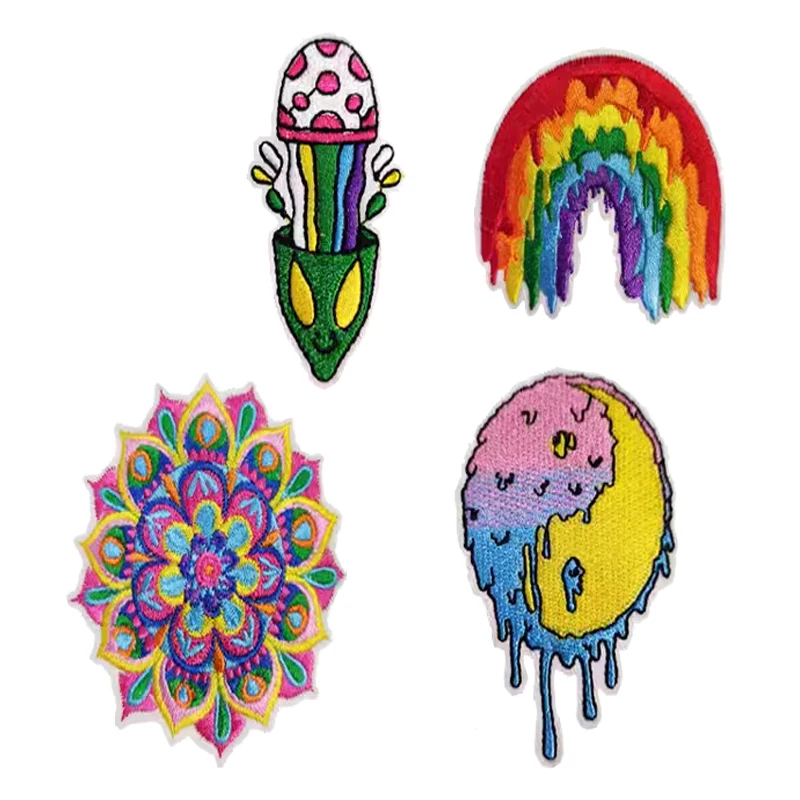 China Factory Customized Embroidery Embroidered  Child Patches Custom Embroidery Iron Embroidered Patch