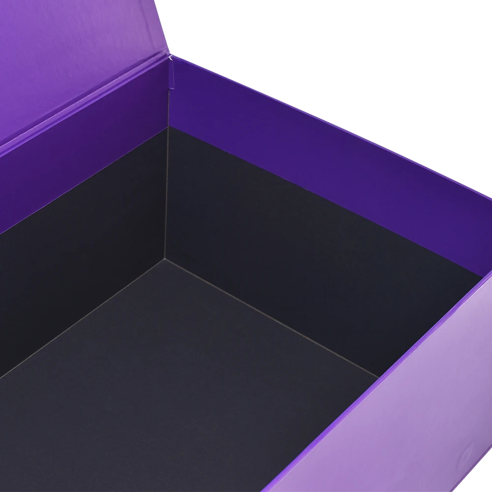 Custom Large Purple Magnetic Boxes for Company Giveaway Clothing Hoodie Shoes and High Quality Luxury Big Gift Box Packaging