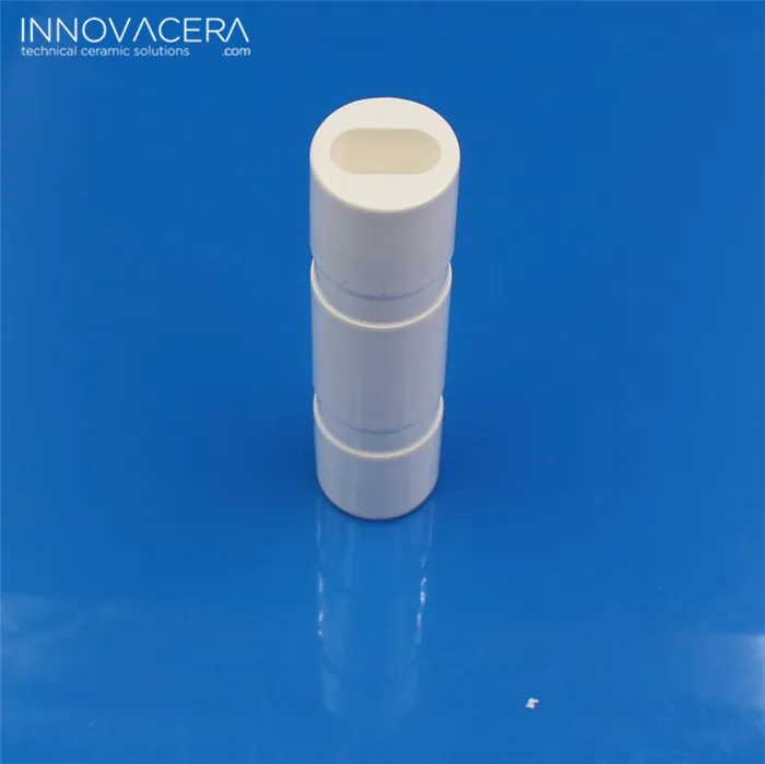 INNOVACERA 99% Alumina Ceramic Tube Glazed Ceramic Laser Cavity Reflector