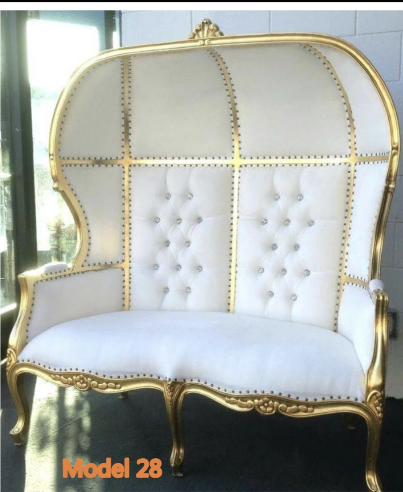 
white wedding chair for bride and groom 