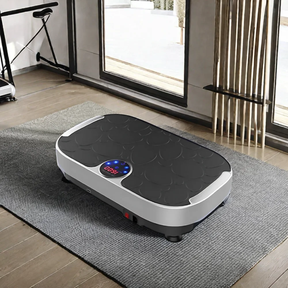 Sports Massage Vibration Plate Machine Fitness Gym and Home Use Vertical Type Electromagnetic Slim Vibration Plate