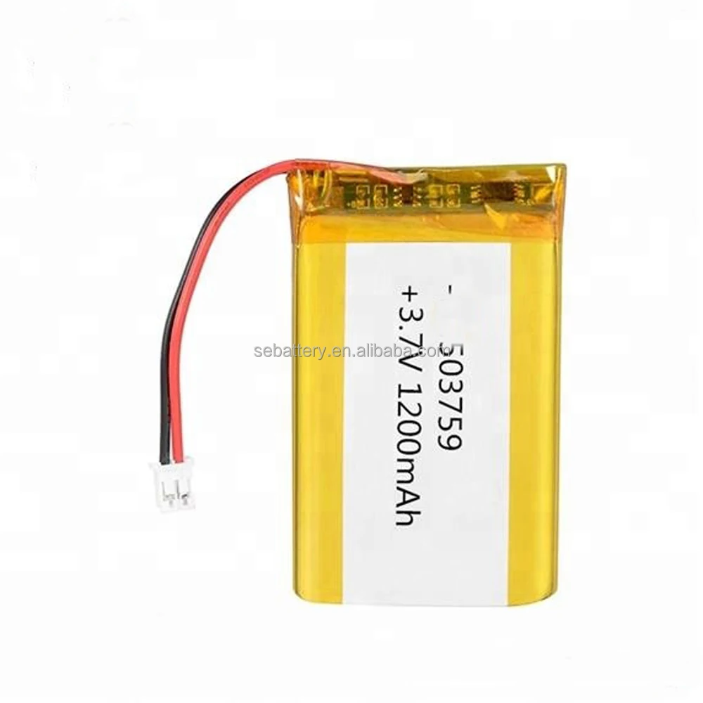 Sun Ease Factory Made cell lithium ion battery 3.7volt 1200mah li ion 3.7v lithium polymer battery with jst connector 503759