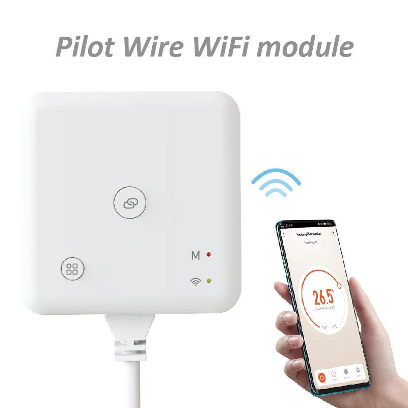 Electric radiator wifi thermostat heating controller pilot wire
