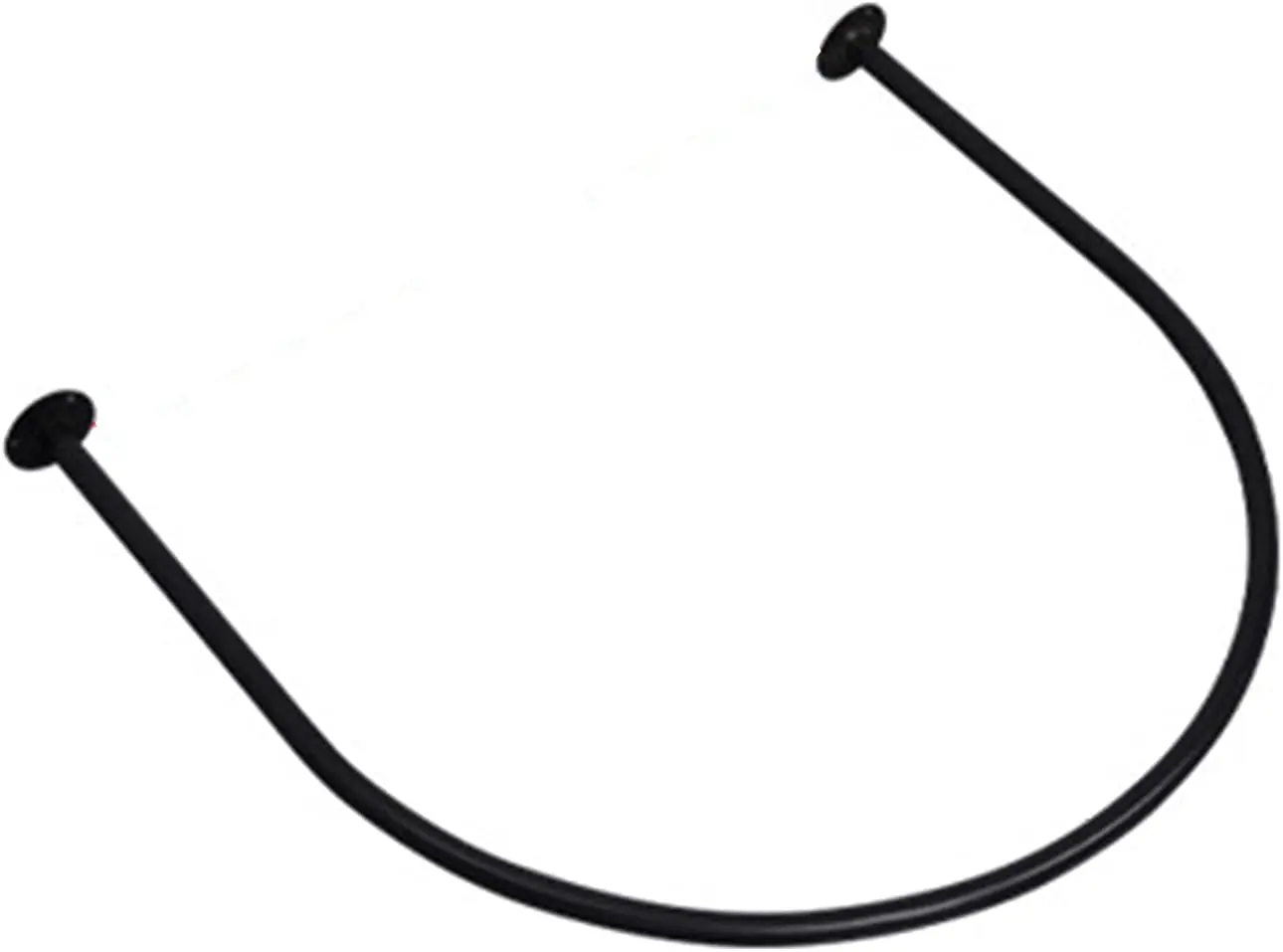 OEM Bath Curtain Rail Adjustable Stainless Steel U Shaped Curtain Rod For Bathroom Clothing Store