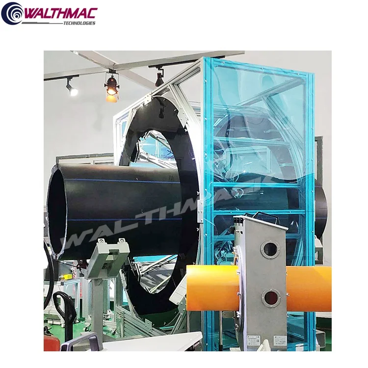 Ultrasonic thickness gauge HDPE Pipes Plastic Pipes Online Monitoring Wall Thickness Diameter Measuring Ultrasonic Meter Pipes