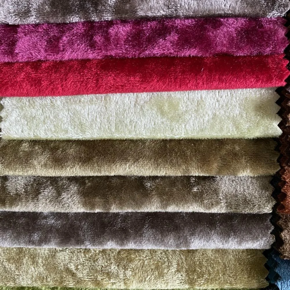 Italy Velvet Warp Knitting Velvet Fabric Hometextile Sofa Fabric Garment Fabric