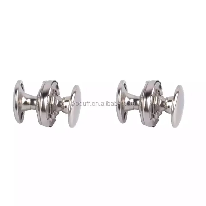 Ivoduff magnetic snaps rivet button 18mm magnetic button double magnet rivet for clothes bag