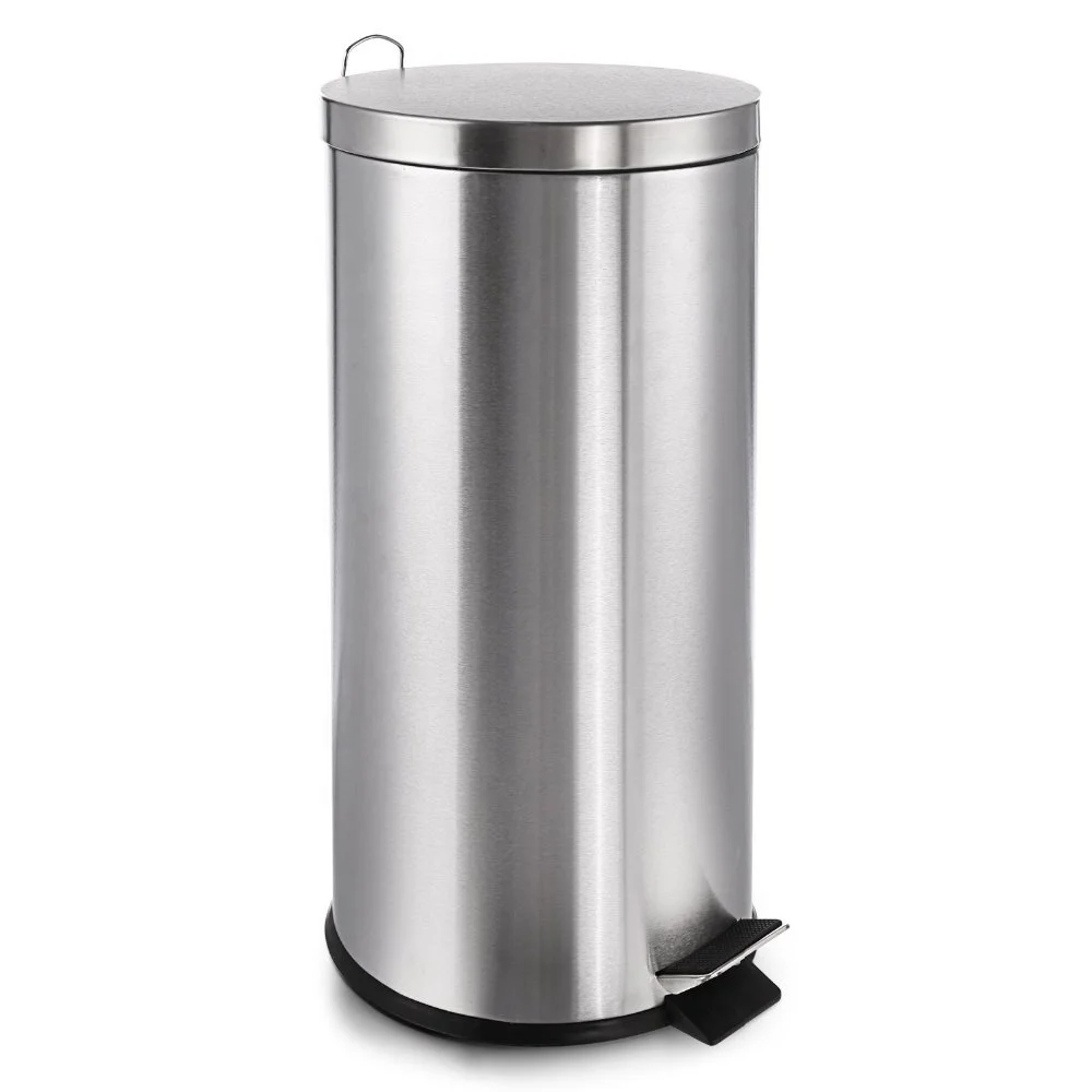 30L педаль для ног Deco Bin кухня мусорная банка с пластиковым внутренним ковшом Space-Saver из нержавеющей стали