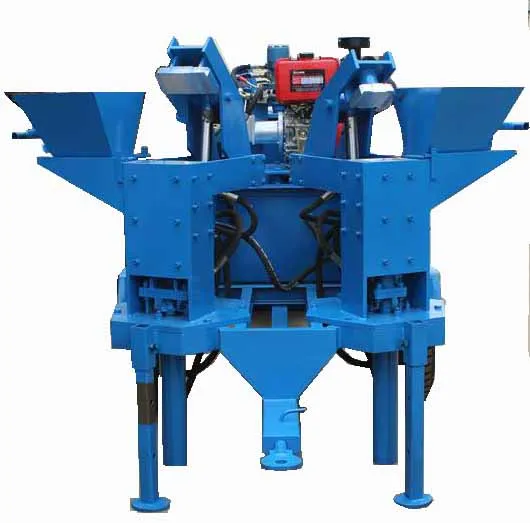 M7m1 Twin head Mobile Diesel Manual Soil Brick Making Machine