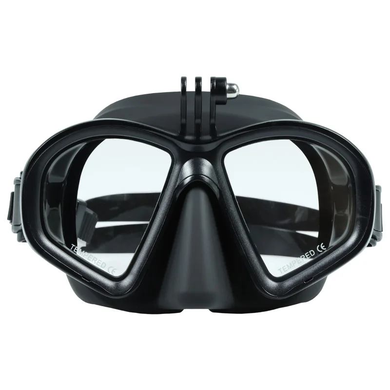 
High quality silicone adult sporting underwater gopro freediving mask 