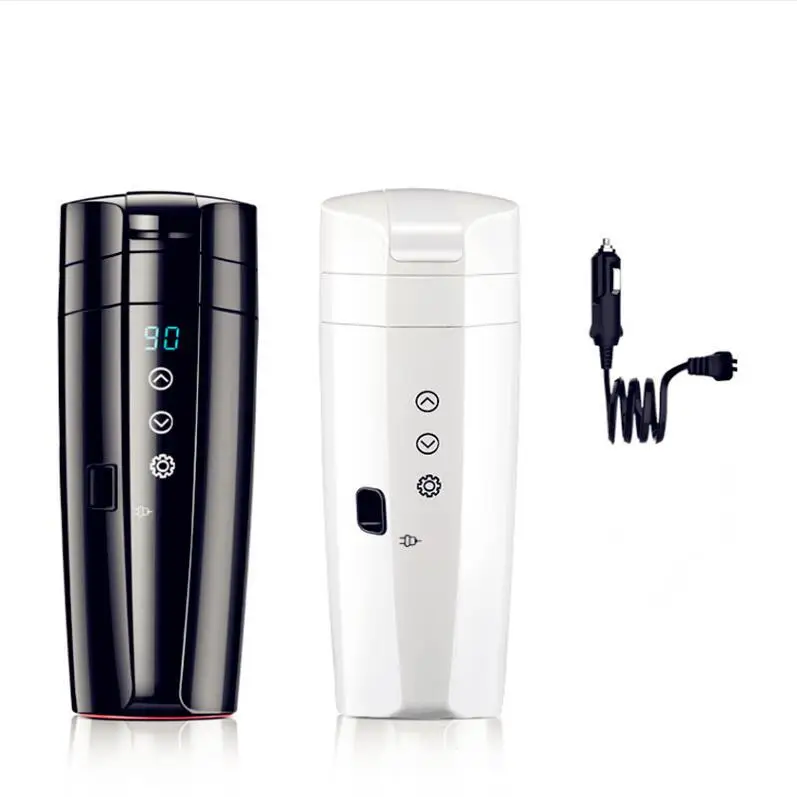 Hot Selling Car Smart Heated Bottle Stainless Steel Electric Heating Coffee Tumbler Temperature Control Smart Travel Mug