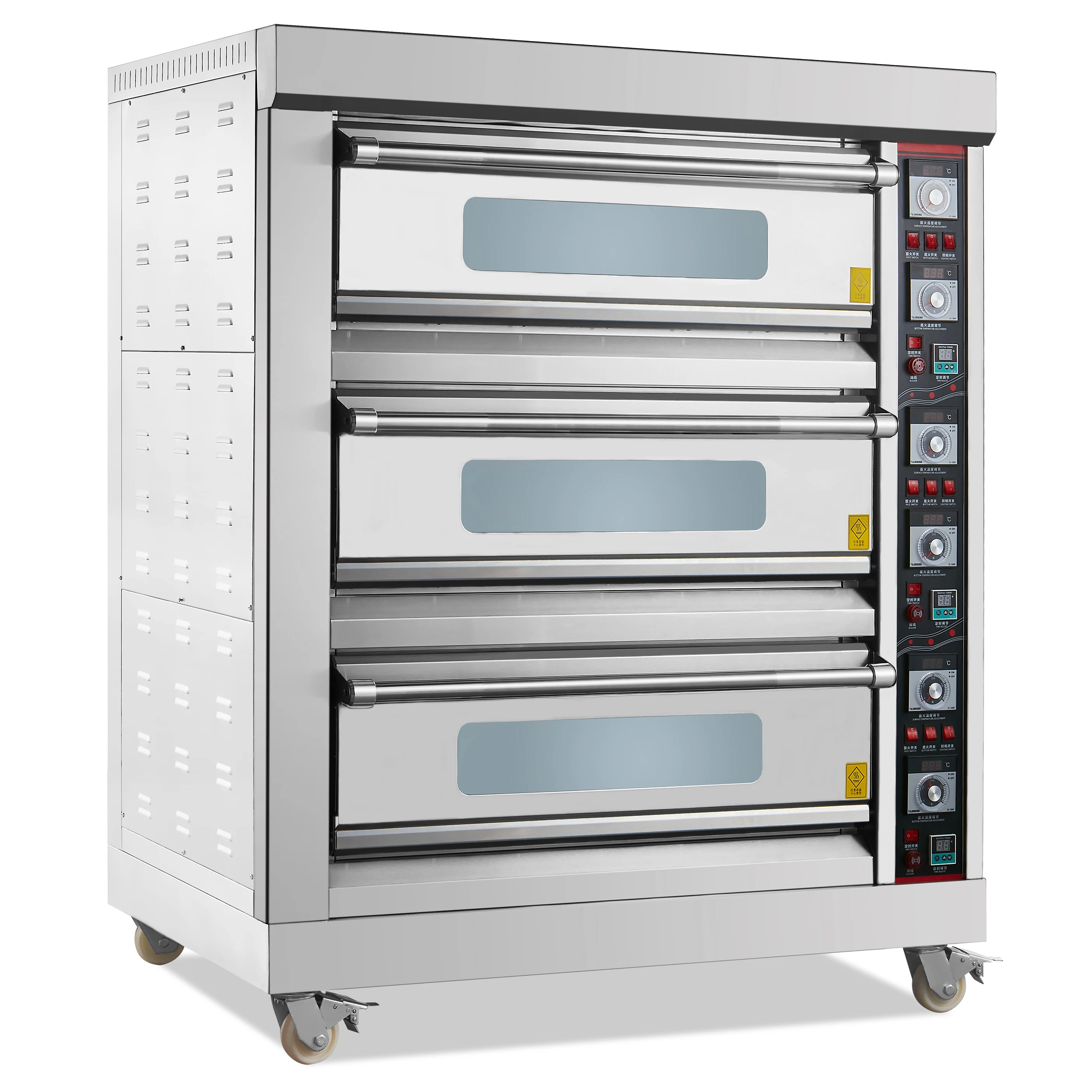 3 Deck 6 Tray Commercial Baking Equipment Price Croissant Machine