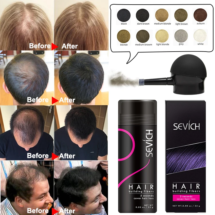 Wholesale Professional Keratin Hair Fiber Powder Spray Applicator For Hair Loss Hair Build Fiber Powder