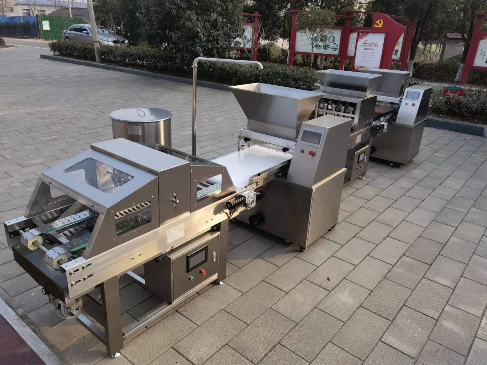 Sponge cake making machine factory sale cupcake machine